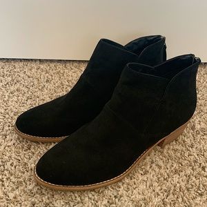 Black Suede booties 8.5